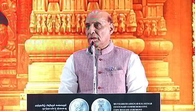 விளிம்பு நிலை மக்களுக்காக போராடியவர் கருணாநிதி: ராஜ்நாத் சிங்